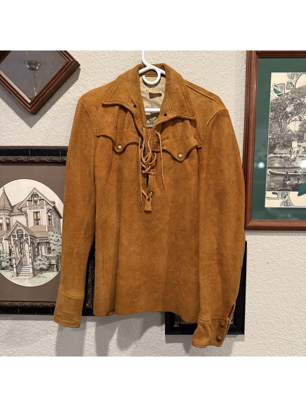 Vintage 50s RARE Hays Leathers Delta Colorado Deer Skin Leather Jacket Sz Medium